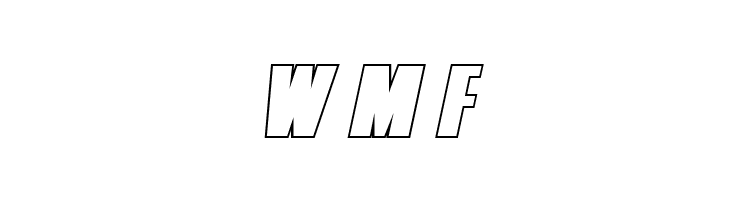Punch Outline Italic  Free Fonts Download