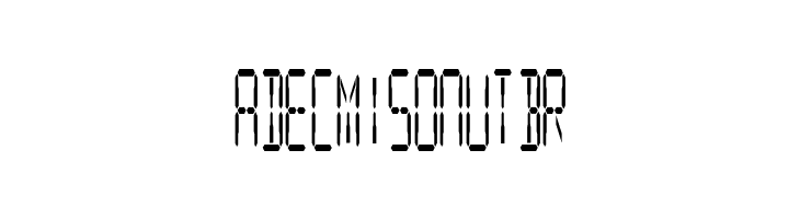 Digital Readout CondUpright  Free Fonts Download