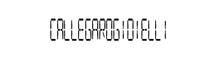 Digital Readout CondUpright  Free Fonts Download