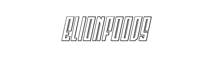 Templar Shield 3D Italic  Free Fonts Download