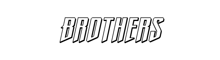 Justice Fighters 3D Italic  Free Fonts Download