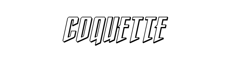 Justice Fighters 3D Italic  Free Fonts Download