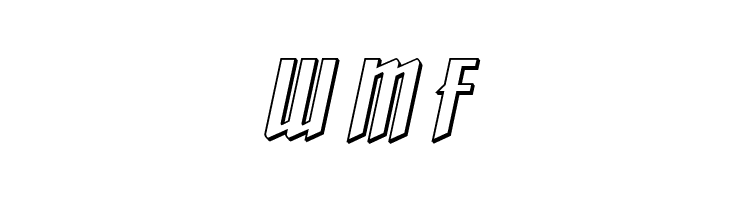 Justice Fighters 3D Italic  Free Fonts Download