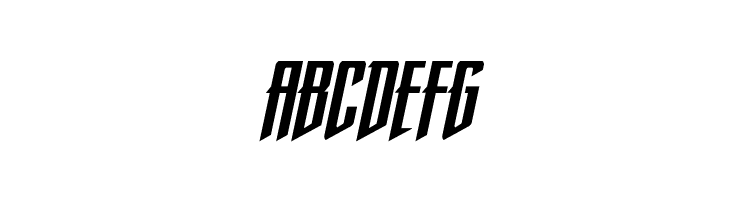 Justice Fighters Condense  Ital  Free Fonts Download