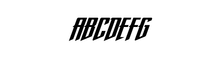 Justice Fighters Ulta-Italic  Free Fonts Download