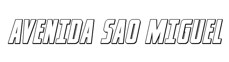 Captain Canaveral Outline Ital  Free Fonts Download