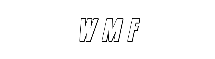 Captain Canaveral Outline Ital  Free Fonts Download