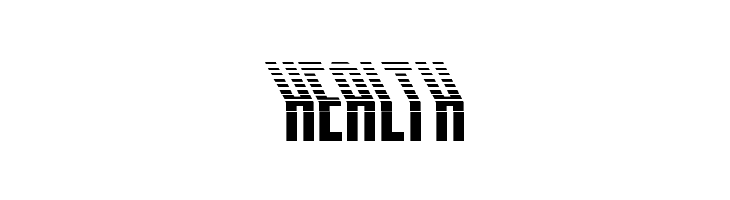Crossbow Shaft Halftone Leftal  Free Fonts Download