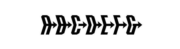 Crossbow Head Expanded  Free Fonts Download