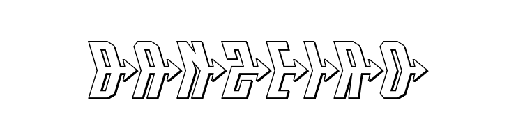 Crossbow Head Expanded 3D  Free Fonts Download