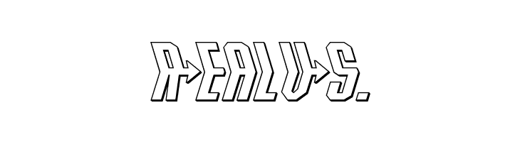 Crossbow Head Expanded 3D  Free Fonts Download