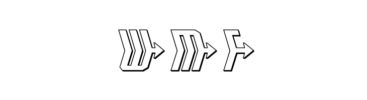 Crossbow Head Expanded 3D  Free Fonts Download