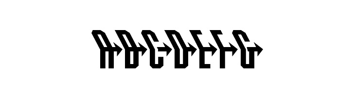 Crossbow Head Leftalic  Free Fonts Download