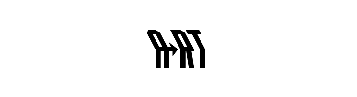 Crossbow Head Leftalic  Free Fonts Download