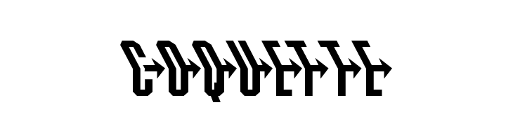 Crossbow Head Leftalic  Free Fonts Download