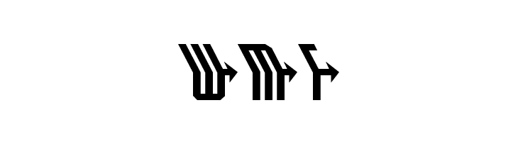 Crossbow Head Leftalic  Free Fonts Download