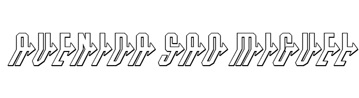 Crossbow Head 3D Italic  Free Fonts Download