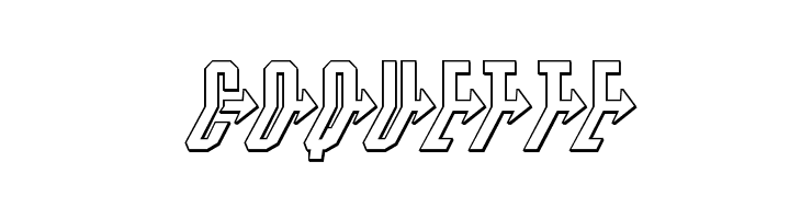 Crossbow Head 3D Italic  Free Fonts Download