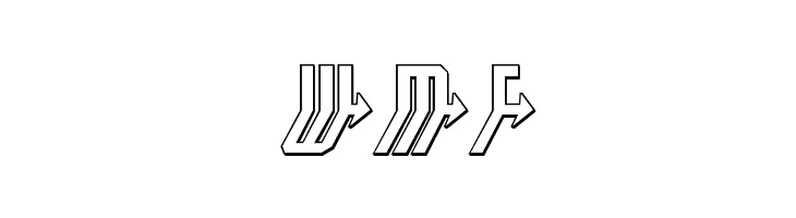 Crossbow Head 3D Italic  Free Fonts Download