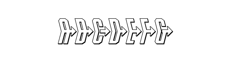 Crossbow Head 3D  Free Fonts Download