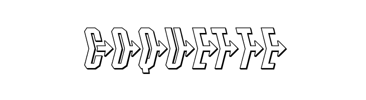 Crossbow Head 3D  Free Fonts Download