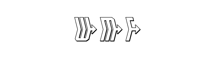Crossbow Head 3D  Free Fonts Download