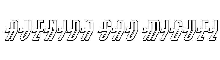 Crossbow Shaft 3D Italic  Free Fonts Download