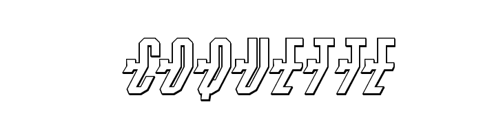 Crossbow Shaft 3D Italic  Free Fonts Download