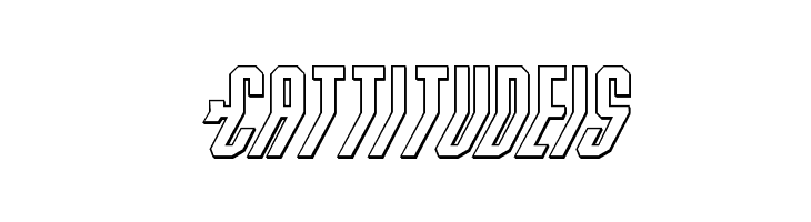 Crossbow Shaft 3D Italic  Free Fonts Download