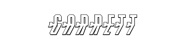 Crossbow Shaft 3D Italic  Free Fonts Download