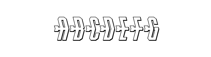 Crossbow Shaft 3D  Free Fonts Download