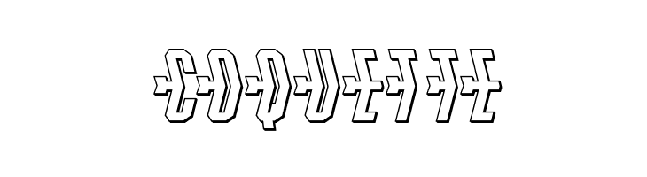 Crossbow Shaft 3D  Free Fonts Download