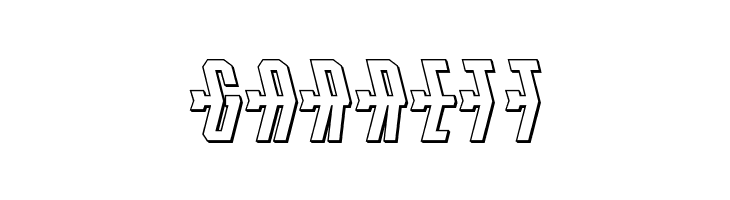 Crossbow Shaft 3D  Free Fonts Download