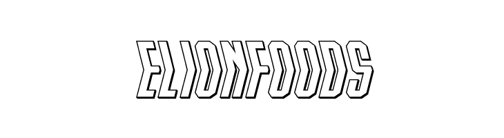 Crossbow Shaft 3D  Free Fonts Download