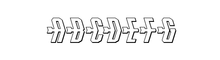 Crossbow Shaft Expanded 3D  Free Fonts Download