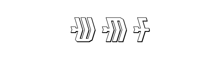 Crossbow Shaft Expanded 3D  Free Fonts Download
