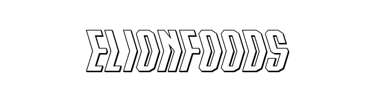 Crossbow Shaft Expanded 3D  Free Fonts Download