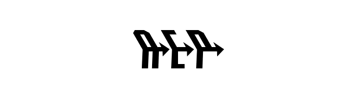 Crossbow Head Expanded Leftal  Free Fonts Download