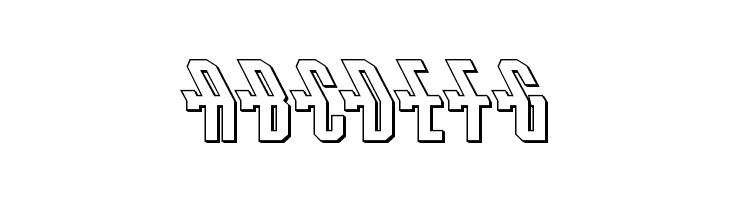 Crossbow Shaft 3D Leftalic  Free Fonts Download