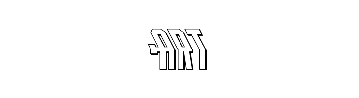 Crossbow Shaft 3D Leftalic  Free Fonts Download