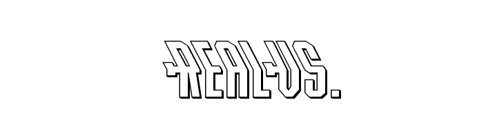 Crossbow Shaft 3D Leftalic  Free Fonts Download