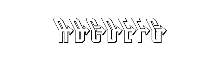 Crossbow Head 3D Leftalic  Free Fonts Download