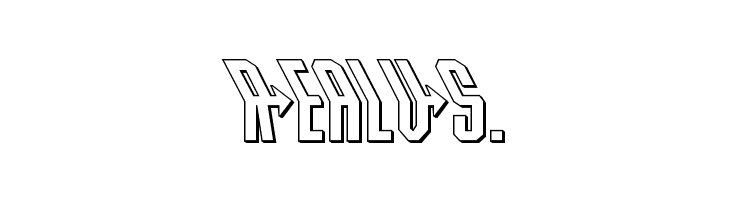 Crossbow Head 3D Leftalic  Free Fonts Download