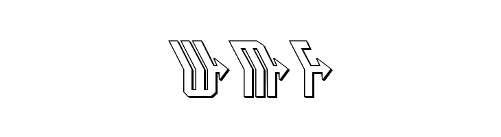 Crossbow Head 3D Leftalic  Free Fonts Download