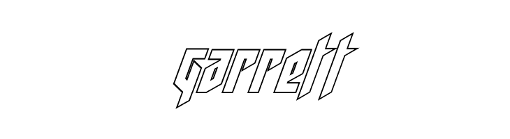 Deathshead Outline Italic  Free Fonts Download