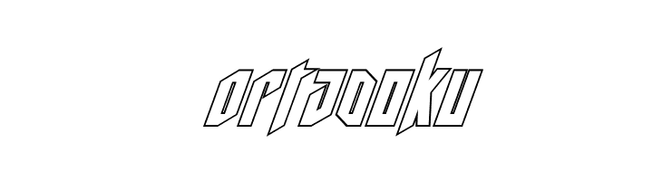 Deathshead Outline Italic  Free Fonts Download