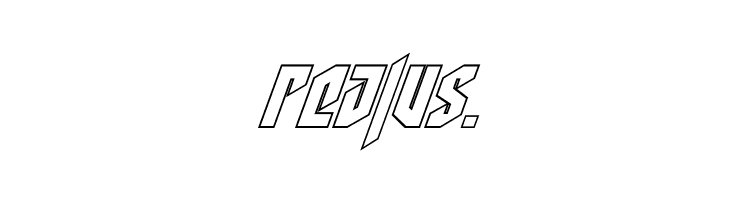 Deathshead Outline Italic  Free Fonts Download