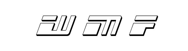 Escape Velocity 3D Italic  Free Fonts Download