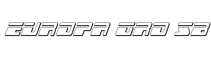 Escape Velocity 3D Italic  Free Fonts Download