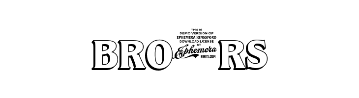 Ephemera Kingsford DEMO  Free Fonts Download